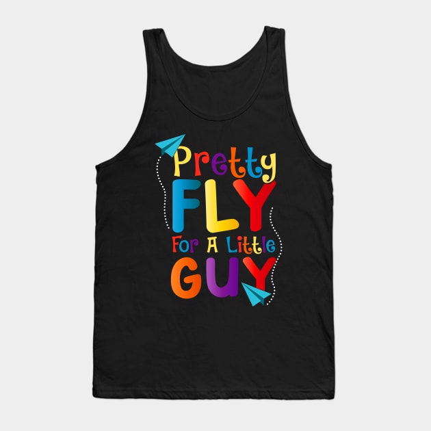 Cute & Funny Pretty Fly For a Little Guy Kids Tank Top by theperfectpresents